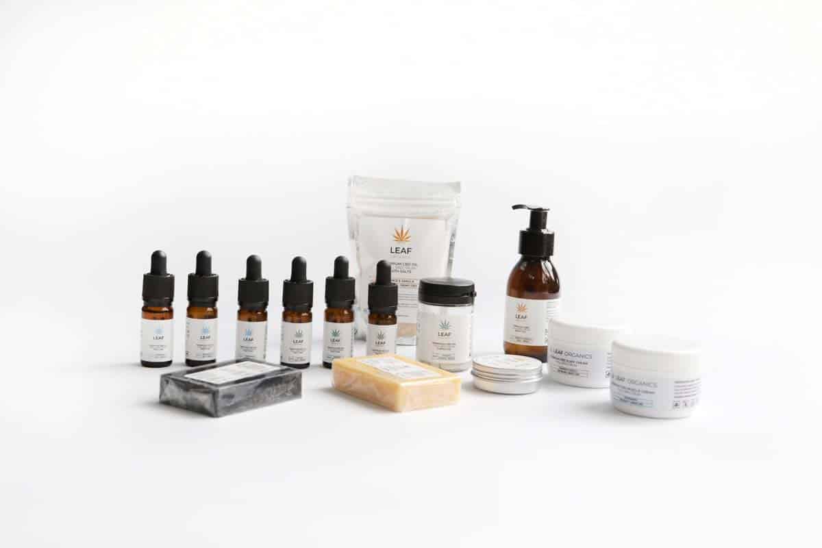 Leaf organics full spectrum CBD Stockport full product range